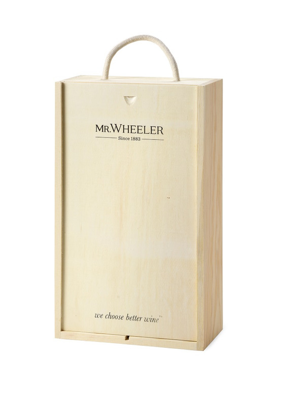 A Wooden Box - for 2 bottles of wine
