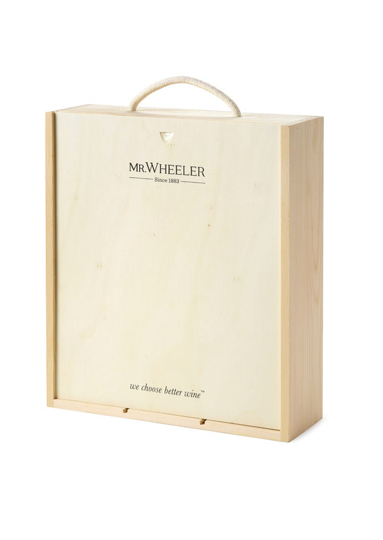 A Wooden Gift Box - for 3 bottles of wine