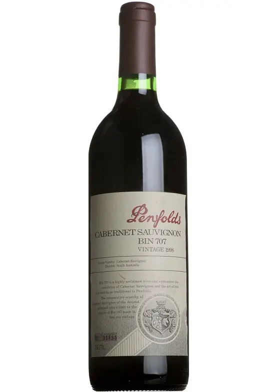 1998 Bin 707 Cabernet Sauvignon, Penfolds, South Australia