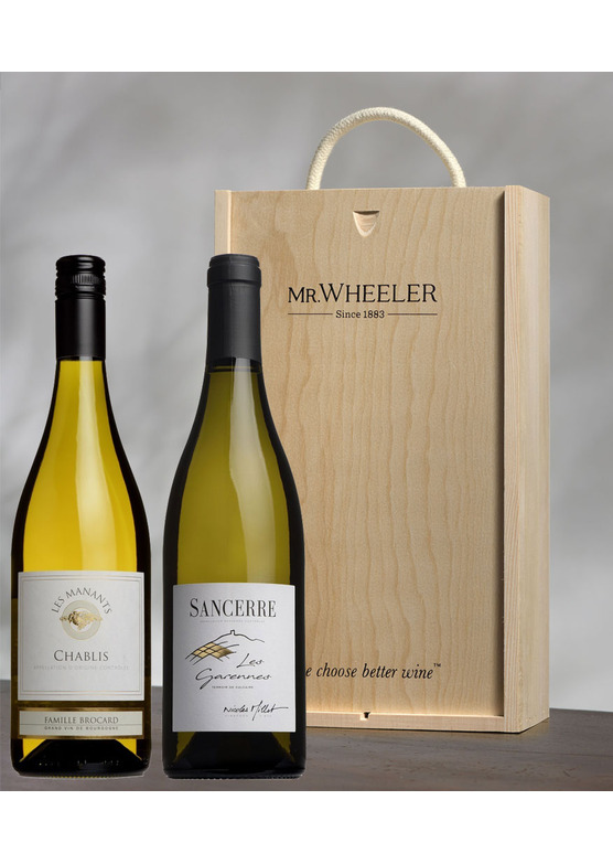 Fine French White Duo Wine Gift Box 