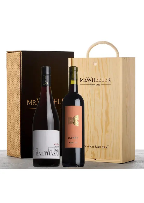 Great Grapes: Merlot Red Wine Duo Gift Box