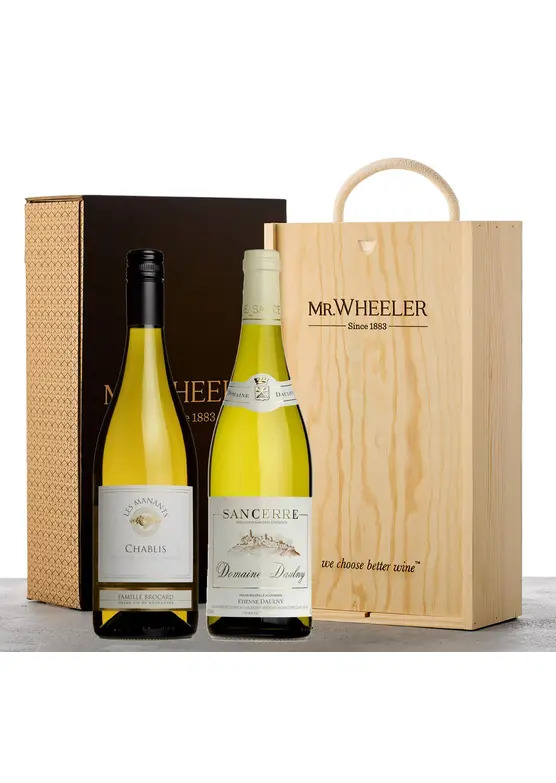 Fine French White Duo Wine Gift Box 