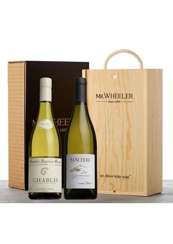 Fine French White Duo Wine Gift Box 