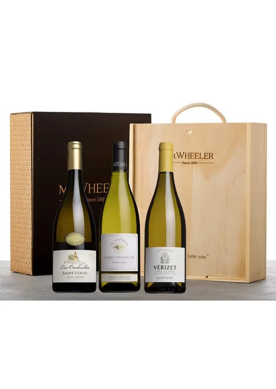 Fine White Burgundy Gift Box 