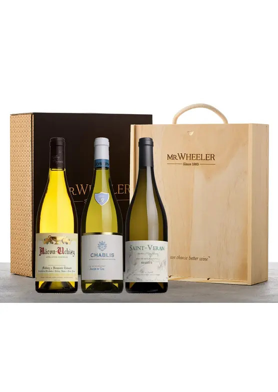 White Burgundy Wine Trio Gift Box 