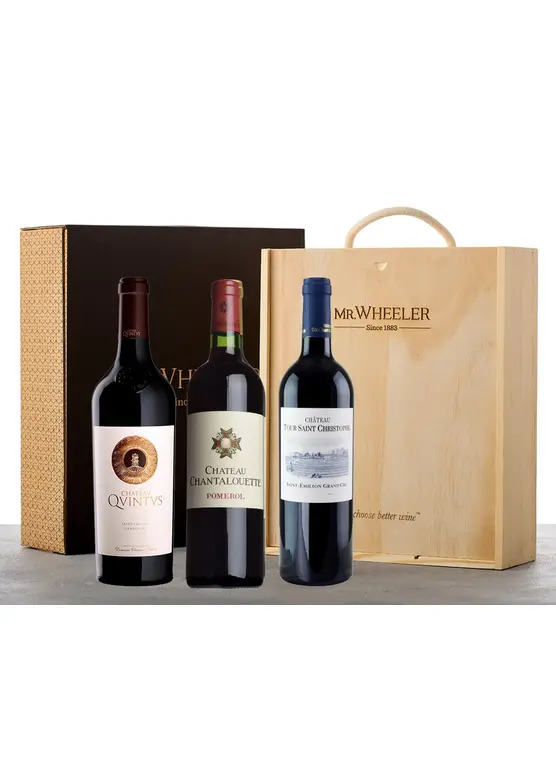 Bordeaux Right Bank Trio Wine Gift Box