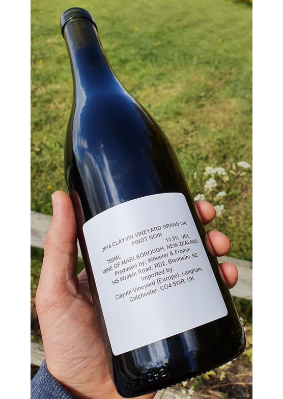 2014 'Mislabelled' Pinot Noir 'Clayvin Vineyard', W&F, Marlborough