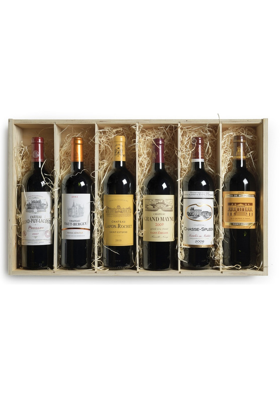 Vintage Claret 'Across the Ages' Wooden Mixed Case