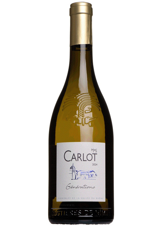 2024 Mas Carlot 'G&eacute;n&eacute;rations' Blanc, Costi&egrave;res de N&icirc;mes