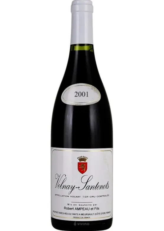 Volnay 1er Cru Santenots, Robert Ampeau et Fils 2001